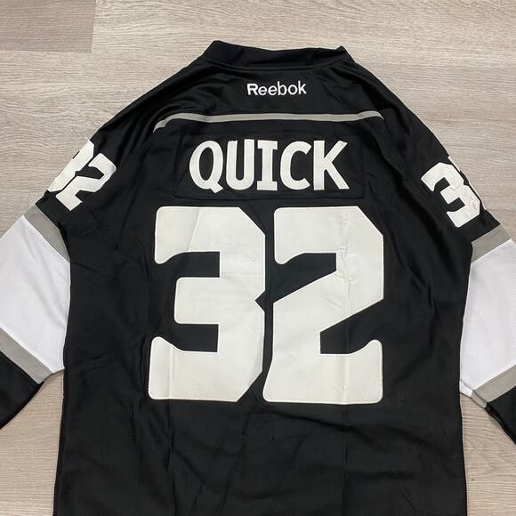 Reebok LA Kings Jonathan Quick 32 Authentic CCM Jersey Men's 48 - Picture 4 of 10
